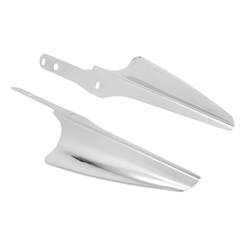 Front Fork Mount Wind Deflectors Compatible with 1995-2023 Harley Electra Glide Road King Street Glide 1 Pair - color: Chrome
