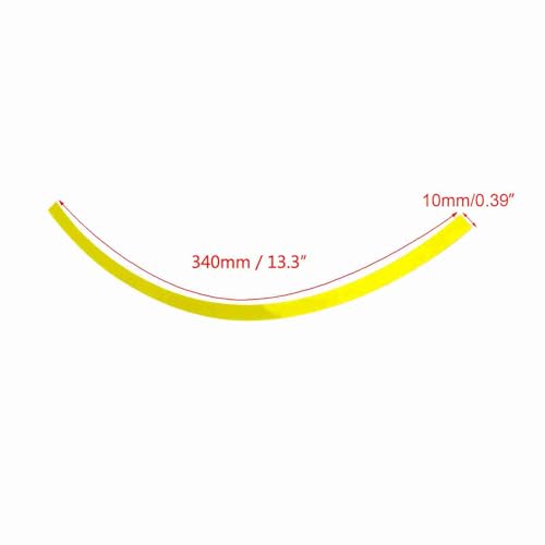 Reflective Wheel Rim Stripe Decal Sticker for 16-19 inch Rim Size Universal Car Motorcycle Wheel Reflective Pinstripe Decal Tape Sticker Decoration Film (Fluorescent Yellow)