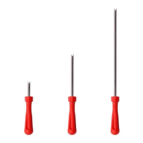3 Pack Tire Valve Stem Removal Tool 9 Inch Extra Long Shrader Valve Core Remover Valve Core Removal Tool for Car Truck Inner Dual Wheel Tire Valve Stems Motorcycle Lawn Mower ATV RV Trailer