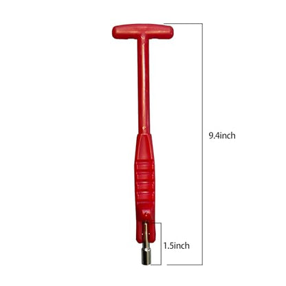 Tire Valve Core Tool, Valve Stem Puller Rod with Remover and Installer for Car, Bike, Motorcycle Tire Repair and Maintenance(Red)