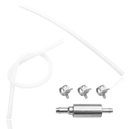One-Way Check Valve Brake Bleeder Hose Kit - Universal with Anti-Backflow Valve & Clamps for Car and Motorcycle Brake Fluid Bleeding