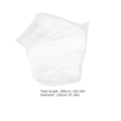 FAVOMOTO 4PCS XL Disposable Clear Plastic Motorcycle Cover, Waterproof Protection Dust Outdoor Rain Cover Bike Covers for Indoor Outdoor - size: XL