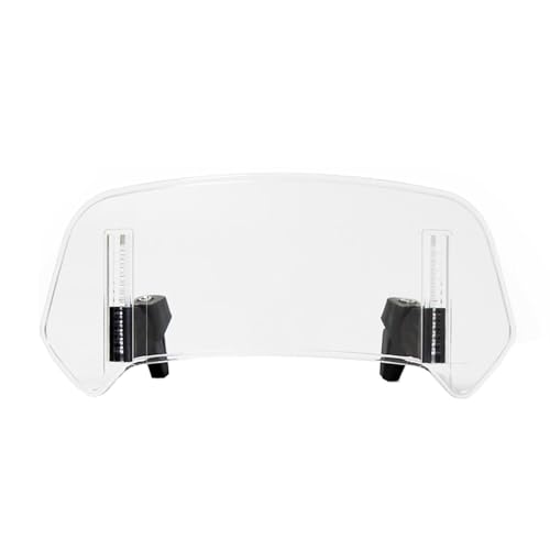 Motorcycle Windshield Extension for Suzuki Burgman 650 AN650 2013-2020, Windscreen Spoiler Deflector Front Flyscreen, Windscreen Fairing Expanded Wind Protection,L-Transparent - color: Transparent, size: Large