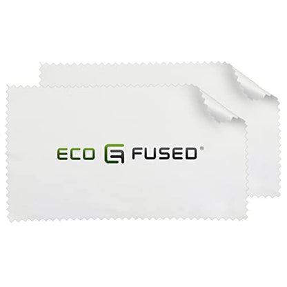 Eco-Fused Microfiber Cleaning Cloths - 10 Colorful Cloths and 2 White Cloths - Ideal for Cleaning Glasses, Spectacles, Camera Lenses, iPad, Tablets, Phones, LCD Screens (Blue/Grey) - color: Blue/Grey (12 Pack)