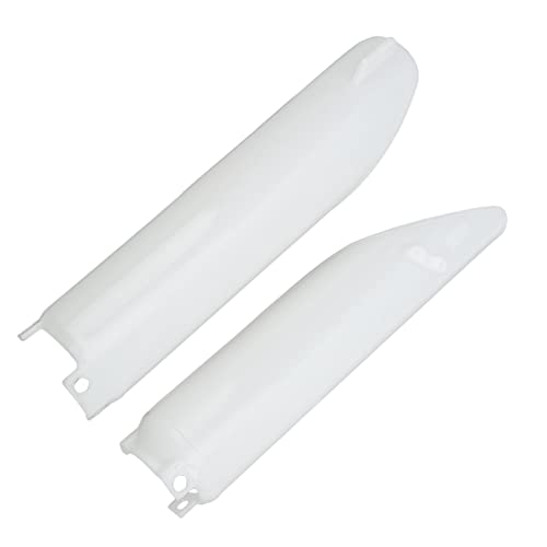Cr250R White Fork Guards,Motocross Front Fork Guard Covers,2pcs Motorcycle Fork Guard Shock Absorber Protector Replacement for CR125R CR250R CRF450R