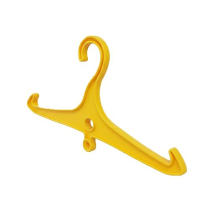 Scuba Choice Wetsuit & Drysuit Hanger – Heavy-Duty Hanger for BCD, Wetsuits & Scuba Gear Storage, Drying & Organization - color: Blue(wide Shoulder)+yellow(anti-slip)