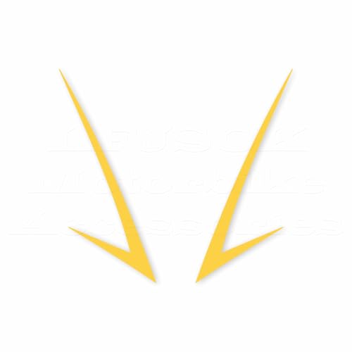 Motorcycle Front Fairing Reflective Sticker Decals,Yellow | Compatible with Yamaha YZF R25 R3 2019-2022 - color: Yellow