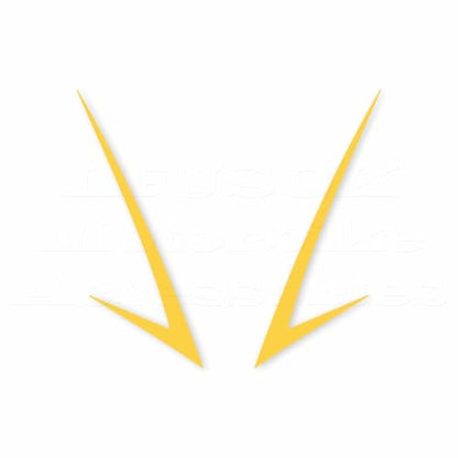 Motorcycle Front Fairing Reflective Sticker Decals,Yellow | Compatible with Yamaha YZF R25 R3 2019-2022 - color: Yellow