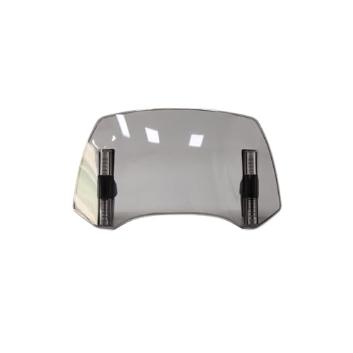 Windshield Deflector for CB500 X Motorcycle Universal Windshield Extension Adjustable Spoiler Clamp-On Windscreen Deflector for CB500X - color: B Smoke