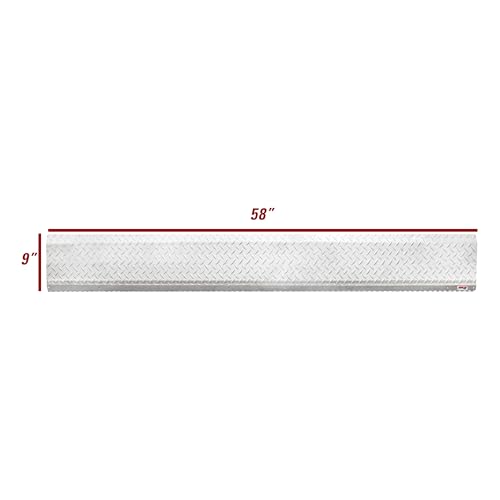 Extreme Max 3005.9059 Hinged Aluminum Trailer Door Slider Plate - 58" x 9" - size: 58" x 9"