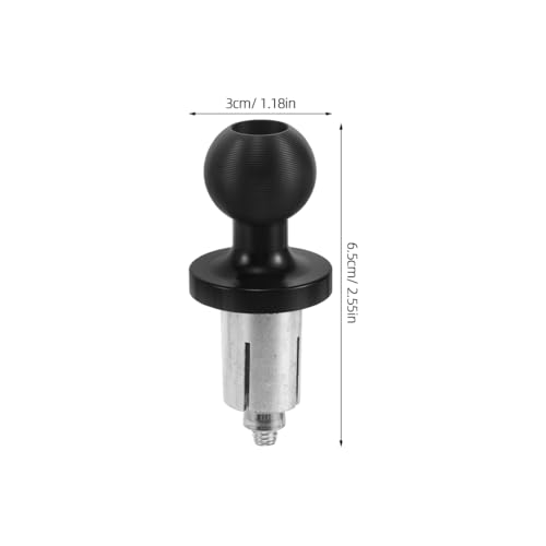 Motorcycle Handlebar Clamp Ball Head Mount Base, Motorbike Phone Holder Bracket, Handlebar Expansion Ball Designed Pedestal for Navigation Device, Compatible with Motorbike Repairs