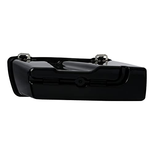 TCMT Matte Hard Saddle bags Saddlebag Trunk Fits For Harley Touring Road King Road Street Glide Ultra Classic FLHT FLHR FLHX 1994-2013 - color: Matte Black Chrome Latches#B