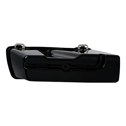 TCMT Matte Hard Saddle bags Saddlebag Trunk Fits For Harley Touring Road King Road Street Glide Ultra Classic FLHT FLHR FLHX 1994-2013 - color: Matte Black Chrome Latches#B
