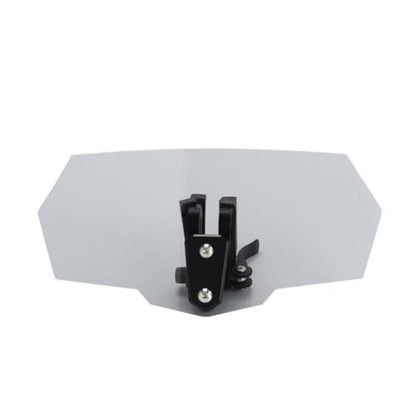 Motorcycle Windshield Extension Adjustable Spoiler Clamp-On Windscreen Deflector Compatible with Universal Models