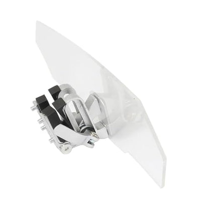 Motorcycle Windshield Extension Adjustable Spoiler Clamp-On Windscreen Deflector Compatible with All Motorcycle Models