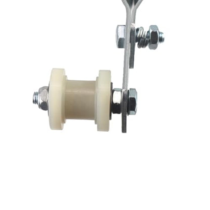 Chain Tensioner Adjuster W/8mm chain tensioner Guide wheel for 49cc 60cc 66cc 80cc Engine Motorized Bicycle Dirt Bike ATV bicycles（White） - color: white