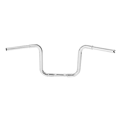 Green-L 1 1/4" Ape Hanger 12" Rise Handlebars Fit for Harley Sportster XL883 XL1200 Softail FLST FXST Custom Motorcycle 1.25" Handle Bar - size: 12" Rise, style: Style B Chrome