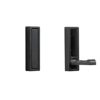 Folding Wall Hooks, 2pcs Foldable Coat Hooks, Heavy Duty Zinc Alloy No Rust Fold Up Hooks for Coat, Towel, Key, Hat, Bag, Jacket, Backpack (Matte Black) - color: Matte Black, size: 2