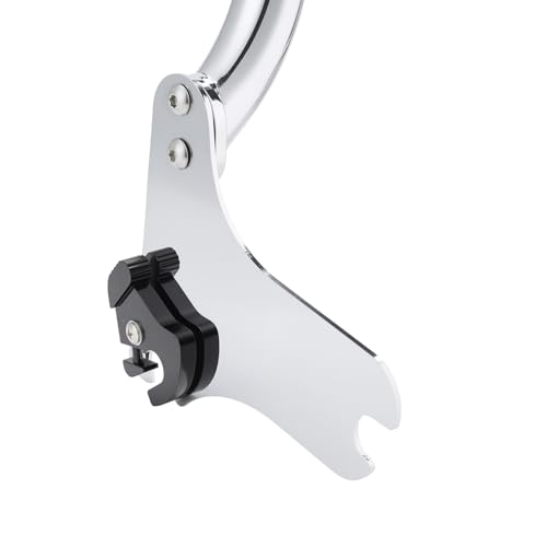 Detachable Sissy Bar Backrest, Motorcycle Rear Passenger Backrest Cushion Pad Fit for Harley Touring CVO/Road King Street Road Electra Glide 1997-2008(Chromed Silver) - color: Chromed Silver