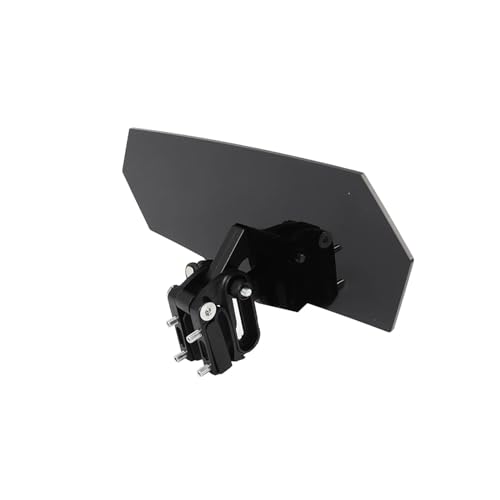 Windshield Deflectors Universal Motorcycle Risen Clip On Windscreen Windshield Extension Spoiler Air Deflector for R1200GS Windshield - color: Black-Black Bracket