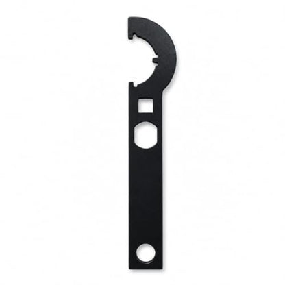 Carbon Steel Hook Spanner Wrench, 3/8-Inch Drive Wrench for Steering Stem Nut and Slotted Round Nut Removal, Installation and Tightening