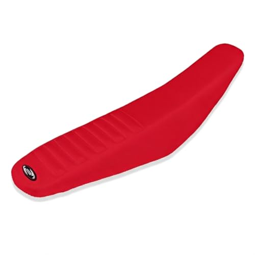 Motorcycle Seat Cover Universial Dirt Bike Gripper Soft Seat Cover Cushion with Particle Surface for CRF YZF RM KXF KLX TTR SX EXC (Red) - color: Red