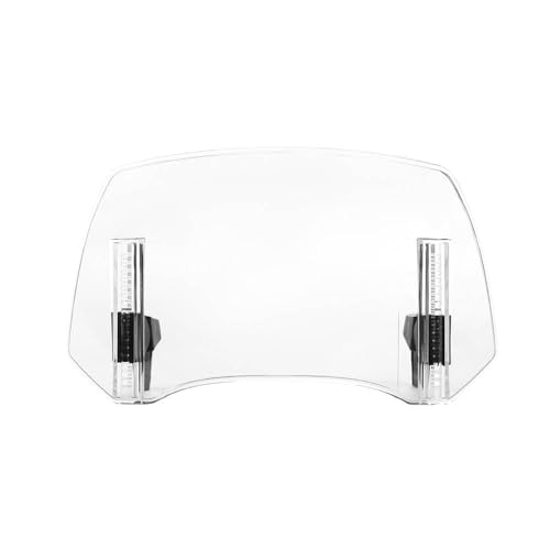 Motorcycle Windshield Extension, Adjustable Clip-On Windscreen Extender, Wind Deflector Spoiler Air Deflector, Universal Fit (Clear-11.4x6.1") - color: Clear-11.4x6.1"