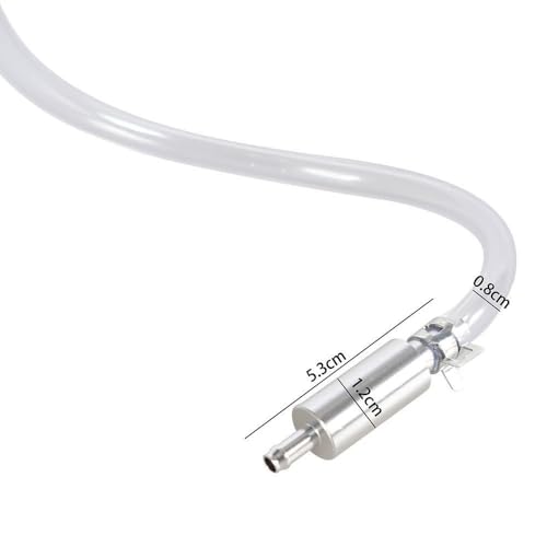 Brake Bleeder Hose Kit One Way Check Valve with Metal Clips for Cars Motorcycles Clutch Universal Flexible Bleeding Tool