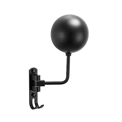 Motorcycle Helmet Holder Wall Mount 180 Degree Rotation Double Hook Helmet Hanger Bracket Display Rack for Helmets Caps Jackets Basketball Tail Box Garages Living Rooms Of