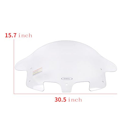 Panical Motorcycle For Indian 2014-2025 16 inch Windshield PC Spoiler Chieftain Roadmaster Windscreen Hardened Anti Fog Fairing (Transparent)