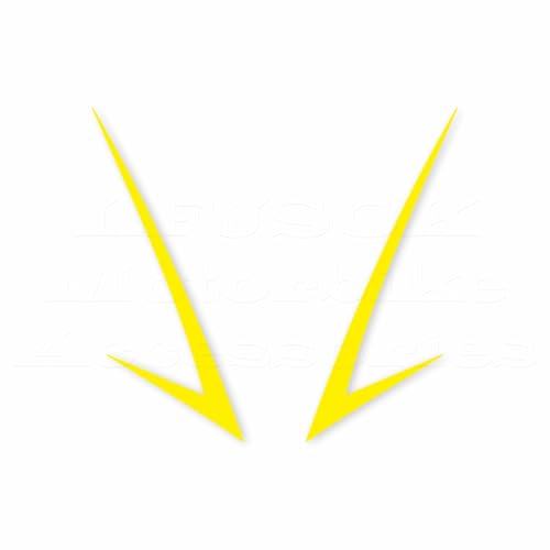 Motorcycle Front Fairing Reflective Sticker Decals,Lemon Yellow | Compatible with Yamaha YZF R25 R3 2019-2022 - color: Lemon Yellow