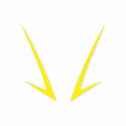Motorcycle Front Fairing Reflective Sticker Decals,Lemon Yellow | Compatible with Yamaha YZF R25 R3 2019-2022 - color: Lemon Yellow