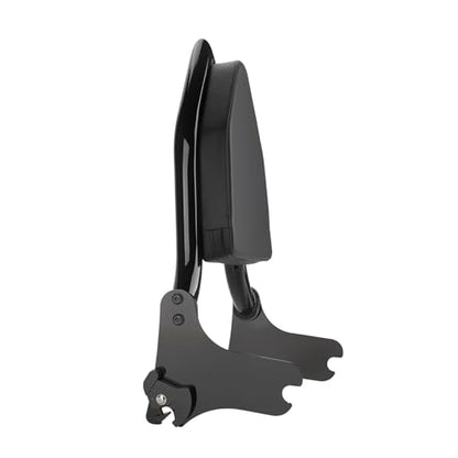 Motorcycle Rear Passenger Sissy Bar Backrest, Detachable Rear Backrest Cushion Pad Fit for Harley Touring CVO/Road King Street Road Electra Glide 1997-2008(Black) - color: Black