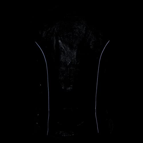 Milwaukee Leather Women's V-Neck Distress Grey Premium Leather Motorcycle Rider Vest w/Side Laces MLL4531 - color: Mll4500-black, size: 3X-Large