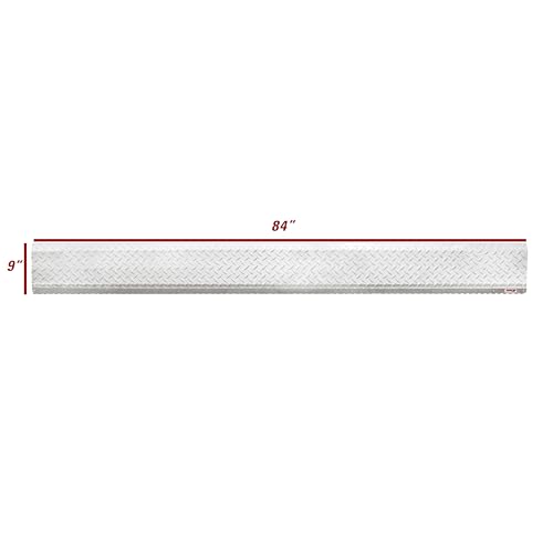 Extreme Max 3005.9068 Hinged Aluminum Trailer Door Slider Plate - 84" x 9" - size: 84" x 9"