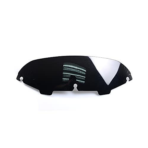 4" Black Tint Round Windshield Windscreen Wind Splitter Compatible for Harley Davidson Touring Street Glide Electra Glide FLHT FLHTC FLHX Superior Glide,Tri-Wheel Glide 1996-2013