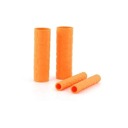 Non-Slip Rubber Grip Glove Motorcycle Handle Cover Universal Heat Shrinkable Grip Cover Sleeve Handlebar Covers Accessories Handlebars Grips - color: Orange