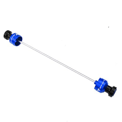 Compatible with MT07 MT 07 MT-07 FZ07 2014-2024 2025 2026 Motorcycle Rear Wheel Axle Crash Protector Swingarm Spools Slider Stand Screws Accessories (Blue) - color: Blue