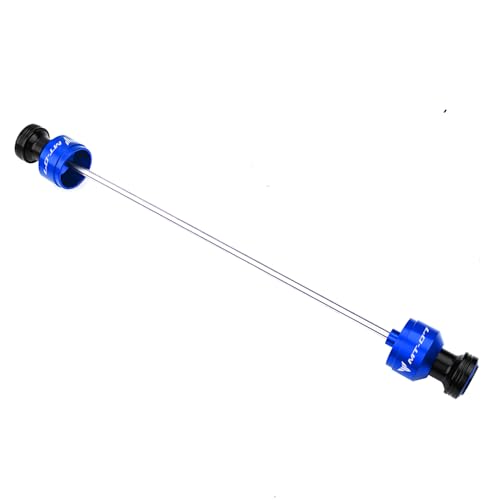 Compatible with MT07 MT 07 MT-07 FZ07 2014-2024 2025 2026 Motorcycle Rear Wheel Axle Crash Protector Swingarm Spools Slider Stand Screws Accessories (Blue) - color: Blue
