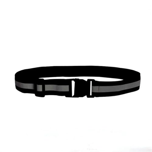 Reflective Bands 10pcs Reflective Band for Running High Visible Night Safety Gear for Arm Wrist Waist Ankle Adjustable Elastic Safety Reflective Belt for Cycling Running - color: Black