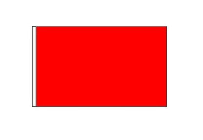 6 ft. Solid Red Safety Flag with 5/16" White Pole & Mounting Bolt ATV Rhino UTV Motorcycle