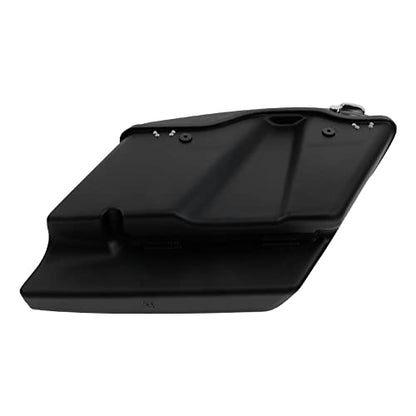 XFMT Motorcycle Saddlebags 5" Stretched Hard Saddle Bags Extended Saddlebags W/Chrome Latches For Harley Touring Road King Street Glide Road Glide Electra Glide 2014-2024, Matte Black - color: 5" Stretched-Matte Black
