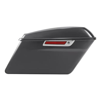 HR3 Gauntlet Gray Metallic Hard Saddlebags Compatible with 2021 Street Glide Special FLHXS Ultra Limited FLHTK (Replace for OEM) Fit for 2014-2023 Harley Touring Models - color: Gauntlet Gray Metallic