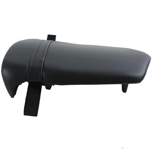 Rear Passenger Seat Pillion Cushion Fit for Yamaha YZF R1 2000 2001 - Black Synthetic Leather Replacement Pad - Motorcycle Sportbike Saddle Assembly with Strap - size: Yamaha R1 00-01