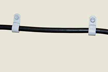 Gardner Bender PAW-1550L1 EZ Aluminum Cable Clips for Exterior Cables, ½", White
