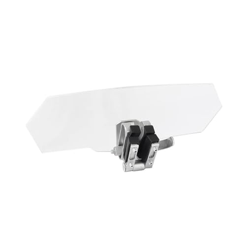 Motorcycle Windscreen Universal Motorcycle Risen Clip On Windscreen Windshield Extension Spoiler Air Deflector for BM&W R1200GS XADV Tmax Scooter - color: Large clear