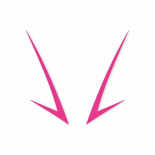 Motorcycle Front Fairing Reflective Sticker Decals,Rose Red | Compatible with Yamaha YZF R25 R3 2019-2022 - color: Pink and Red