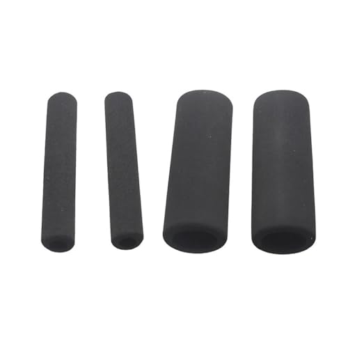 Rubber Handlebar Grip Motorcycle Handlebar Cover Slip-on Anti Vibration Comfort Grip Sleeve Foam Anti-Slip Moto Handle Levers Grips - color: Set