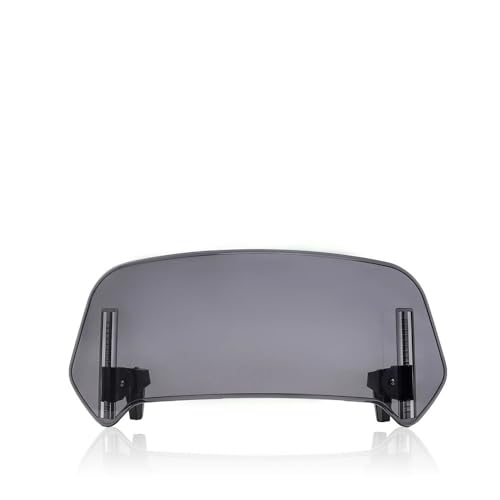Motorcycle Windshield Extension Adjustable Spoiler Clamp-On Windscreen Deflector For BMW For KAWASAKI For YAMAHA For HONDA For SUZUKI ,durable - color: F