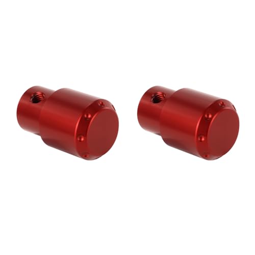 Xitomer Stylish 6061-T6 Aluminum Crash Bar Guard Balls - 4 Color Motorcycle Guardrail End Caps (Red) - color: Red